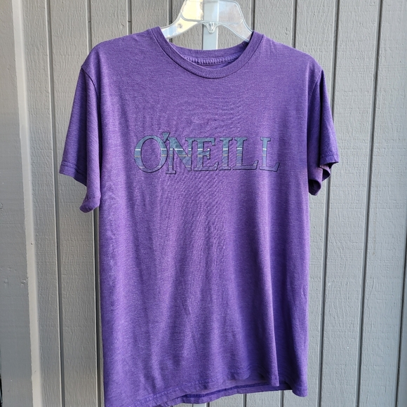 O'Neill | Premium Fit Short Sleeves Small T-Shirt purple & grey Poly Cotton - Picture 8 of 10